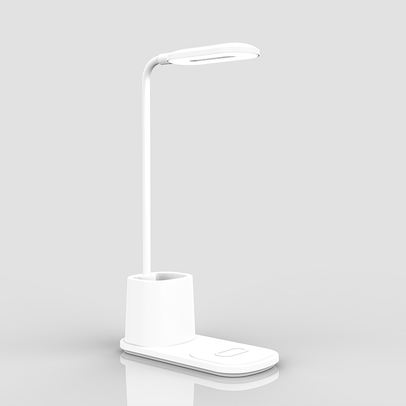 Factory direct fashion clear new Multi-function charger 10w fast wireless charging LED small desk lamp wireless charger